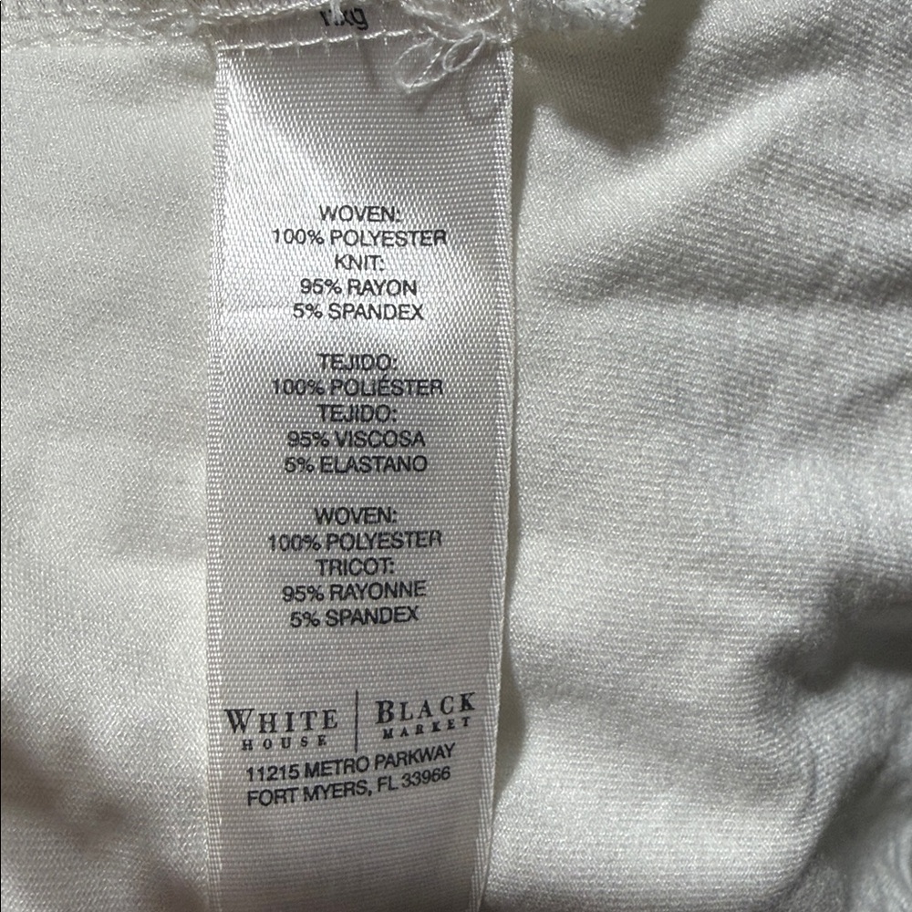 White House Black Market Cream Sleeveless Top - Picture 9 of 11
